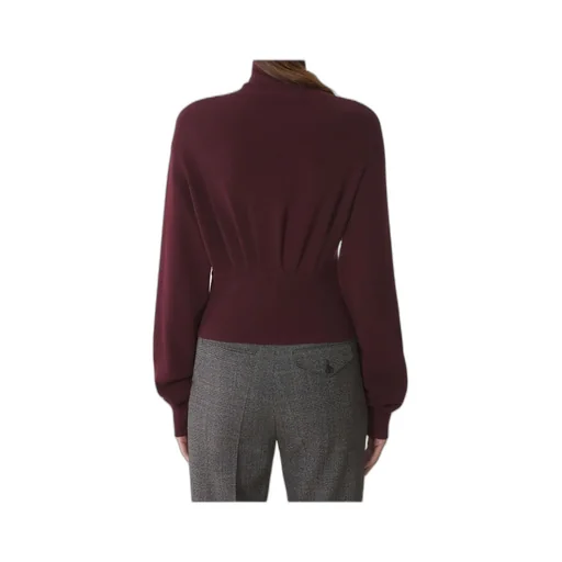 High Neck Safety Pin Detailed Jumper