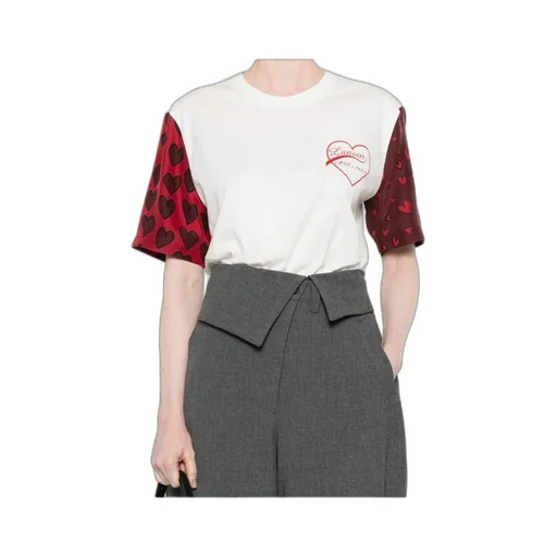 Heart Print Short Sleeve T-Shirt