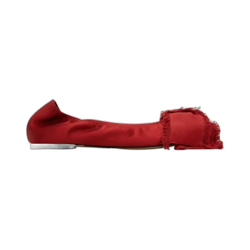 Satin Bow Ballet Flats