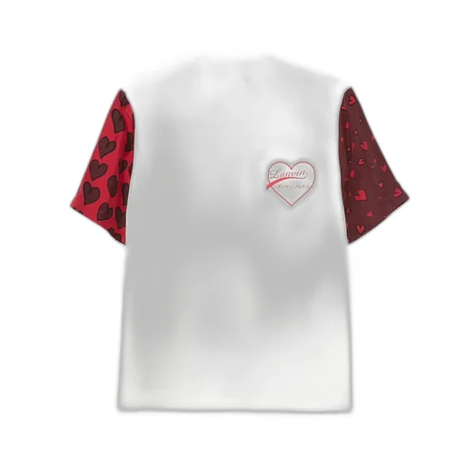 Heart Print Short Sleeve T-Shirt