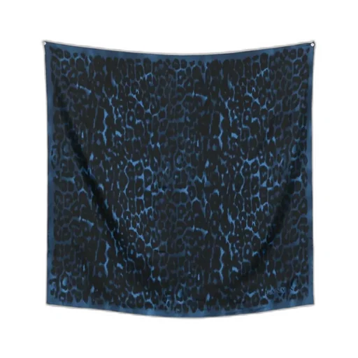 Leopard-Print Silk Scarf