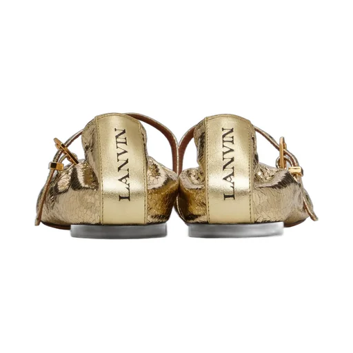 Cracked Mary Jane Ballet Flats