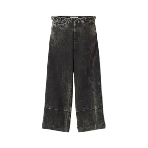 Belted Wide-Leg Jeans