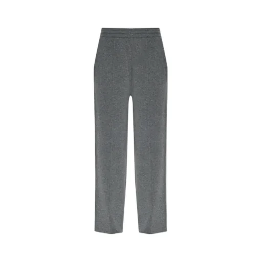 Mid-Rise Straight Leg Trousers