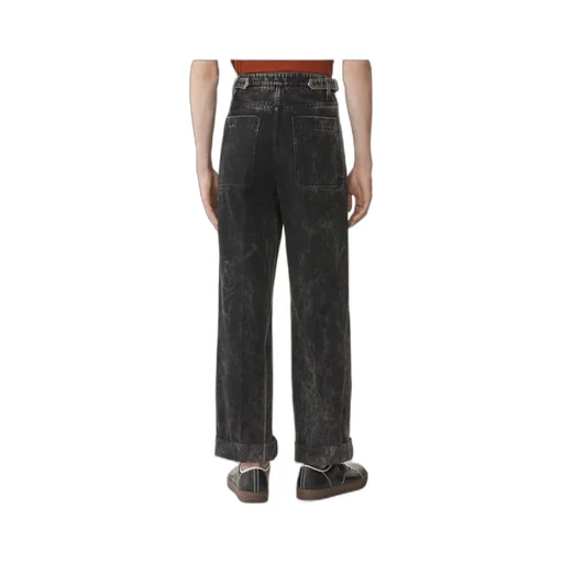Belted Wide-Leg Jeans