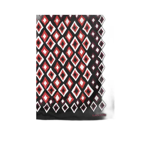Diamond-Pattern Silk Scarf