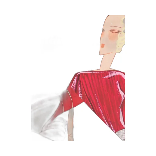 Illustration-Print Silk Scarf