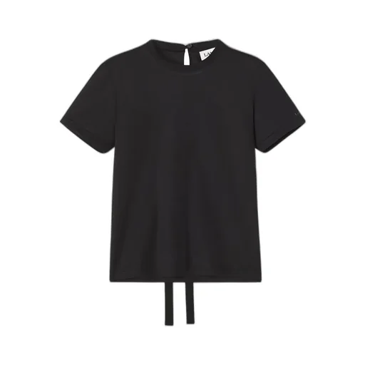 Tie-Back Cotton T-Shirt