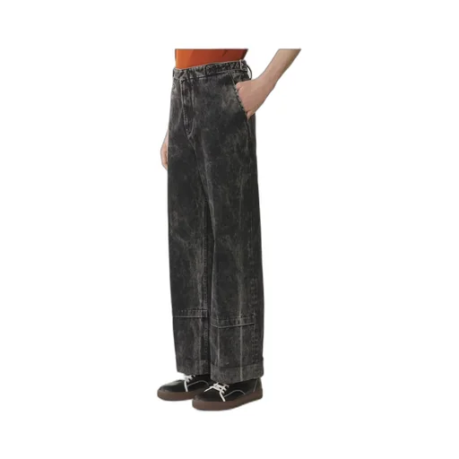 Belted Wide-Leg Jeans
