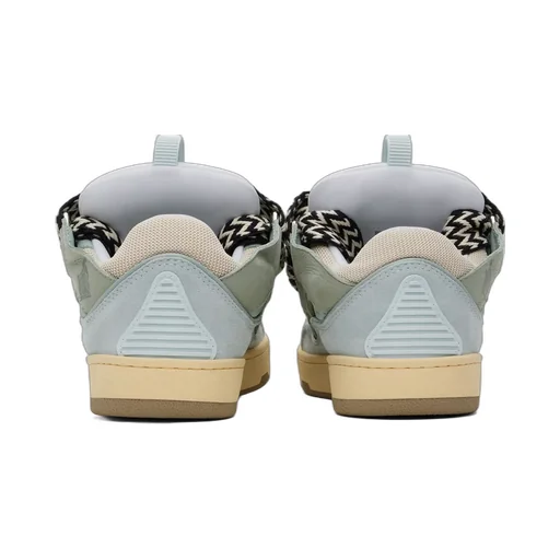 Lanvin Curb Round Toe Lace-Up Sneakers