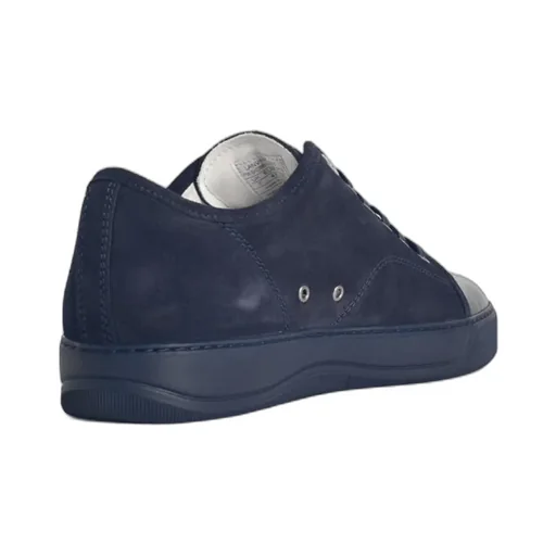 Suede Leather Cap-Toe Sneakers