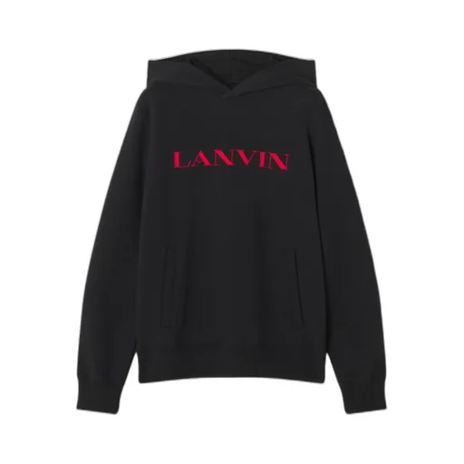 Logo-Embroidered Kangaroo Pocket Hoodie
