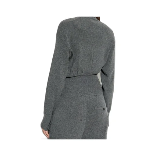 High Neck Safety Pin Detailed Jumper