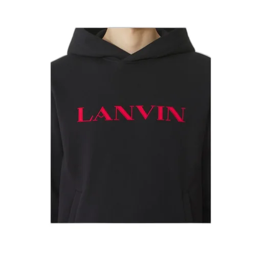 Logo-Embroidered Kangaroo Pocket Hoodie