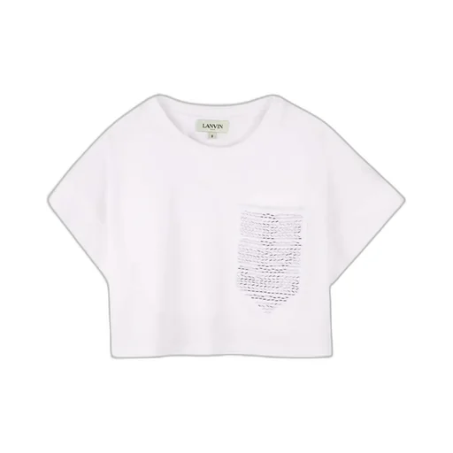 Cropped T-Shirt With Pocket Detail