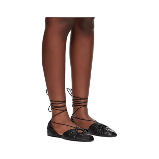 Mesure Lace-Up Leather Ballet Flats