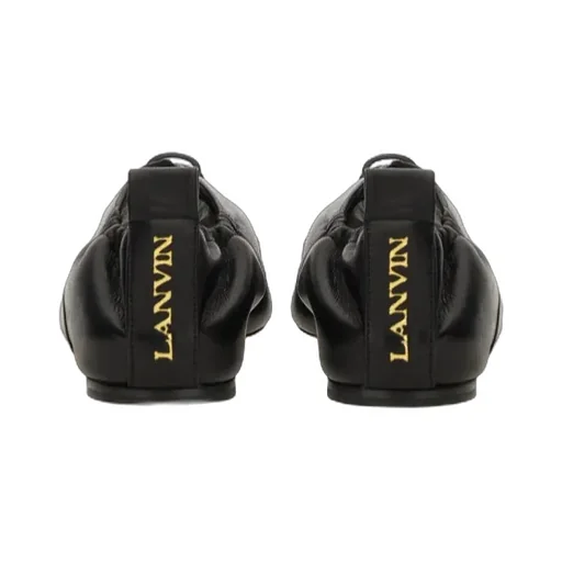 Lace-Up Leather Slippers