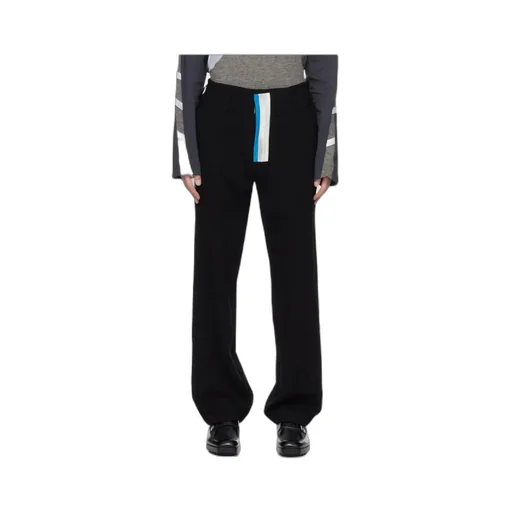 Belt-Lined Casual Pants