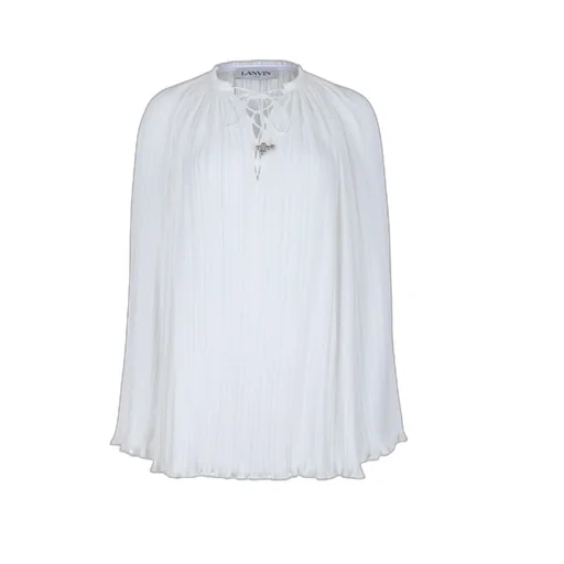 V-Neck Pleated Blouse