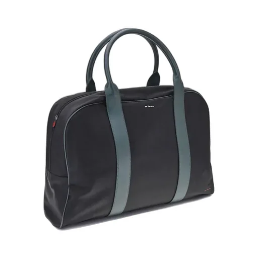 Logo Plaque Zipped Travel Bag