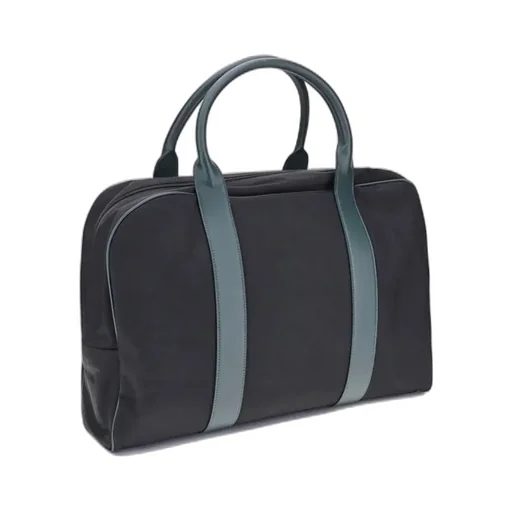 Logo Plaque Zipped Travel Bag