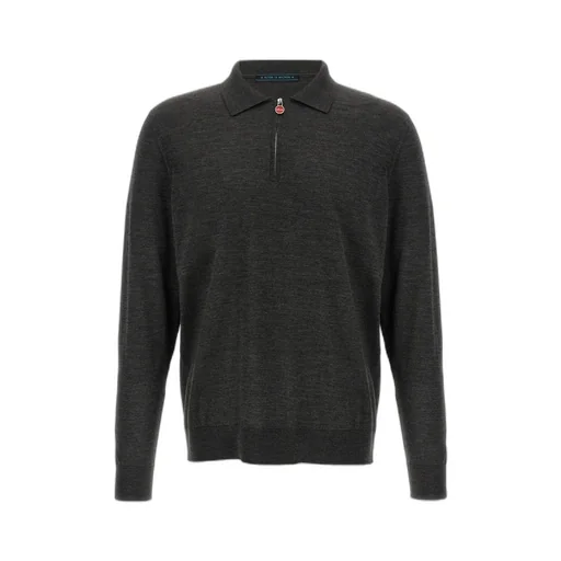 Half Zipped Long Sleeved Polo Shirt