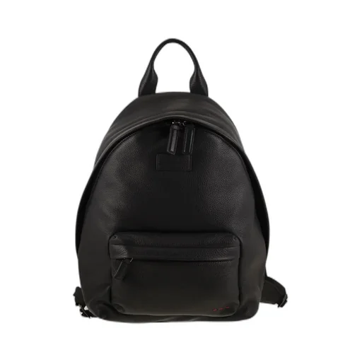Logo Embossed Zipped Backpack
