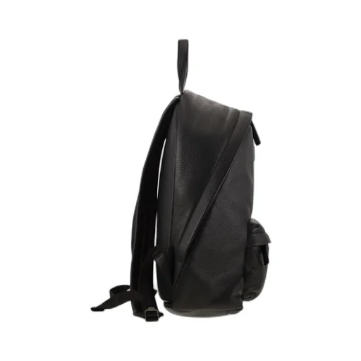 Logo Embossed Zipped Backpack