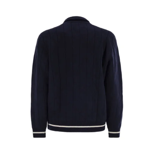 Kiton Zip-Up Knitted Bomber Jacket