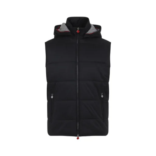 Zip-Up Hooded Padded Vest