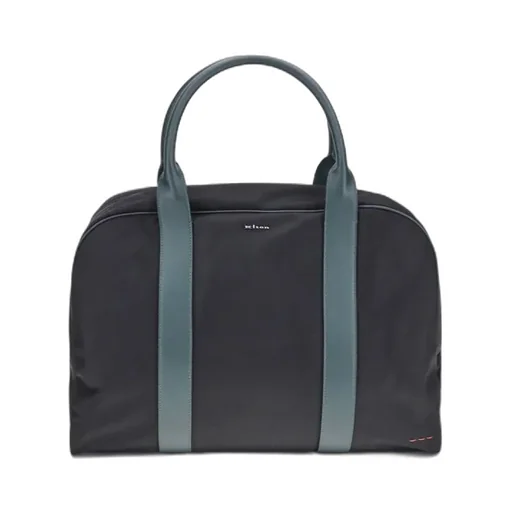 Logo Plaque Zipped Travel Bag
