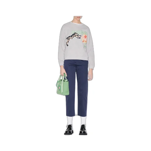 Logo Patch Cropped Trousers