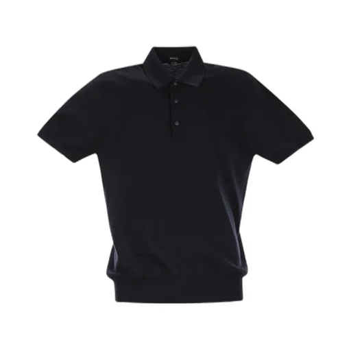 Short-Sleeved Buttoned Polo Shirt
