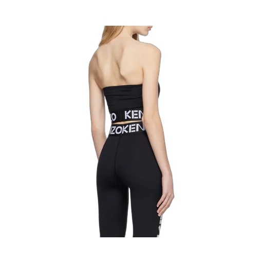 Logo Band Bandeau Cropped Top