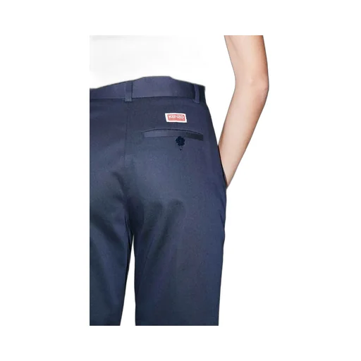 Logo Patch Cropped Trousers