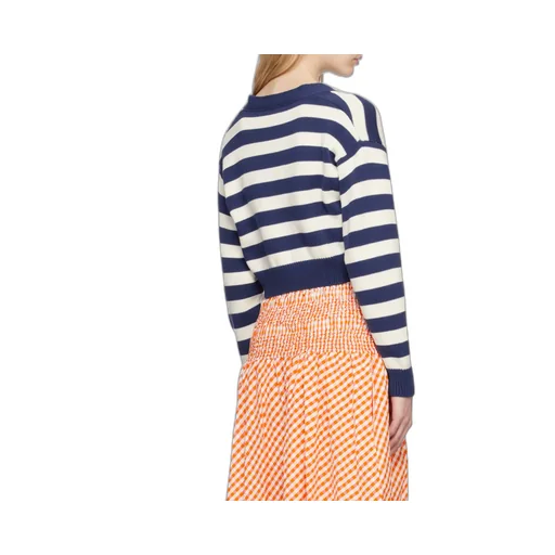 Striped V-Neck Knitted Cardigan