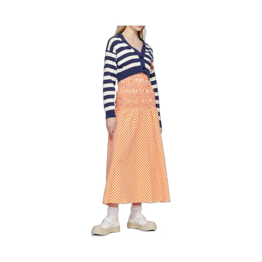 Striped V-Neck Knitted Cardigan