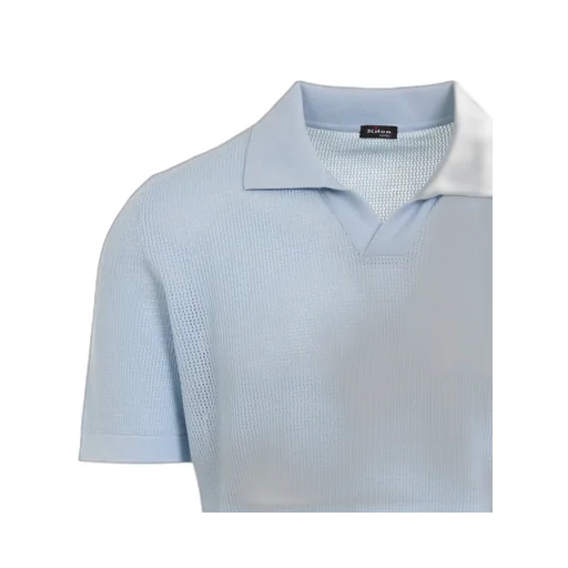 Short-Sleeved Straight-Hem Polo Shirt