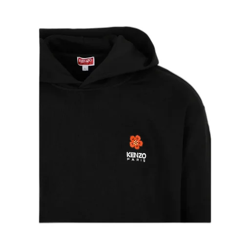 Boke Flower Printed Long-Sleeved Hoodie