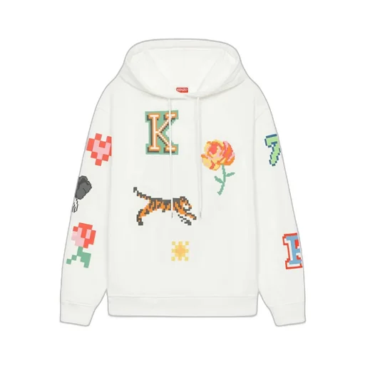 All-Over Graphic Patch Hoodie