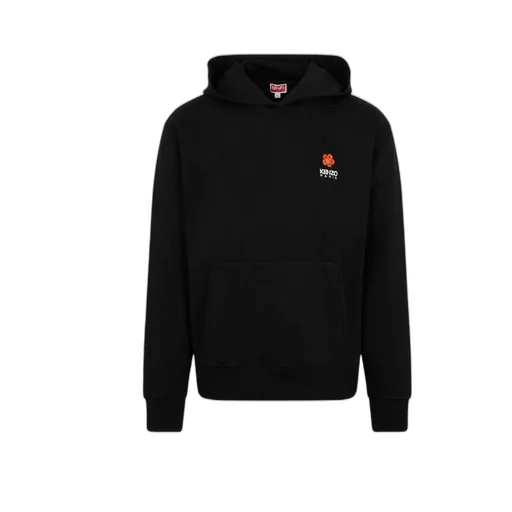 Boke Flower Printed Long-Sleeved Hoodie