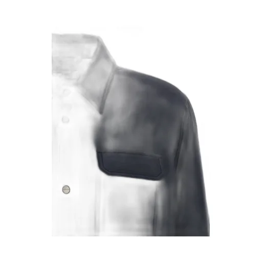 Long-Sleeved Buttoned Down Jacket
