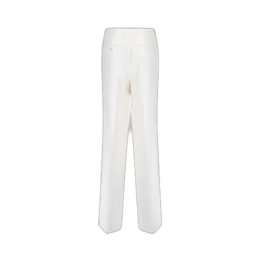 Straight-Leg Pleated-Detail Trousers