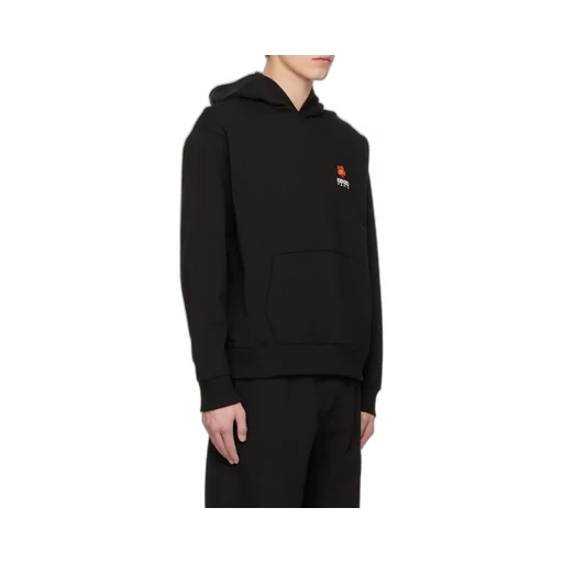 Boke Flower Printed Long-Sleeved Hoodie