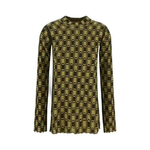 Vichy Jacquard Fitted Jumper