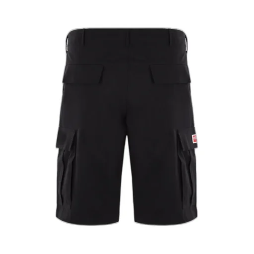 Logo Patch Knee-Length Cargo Shorts