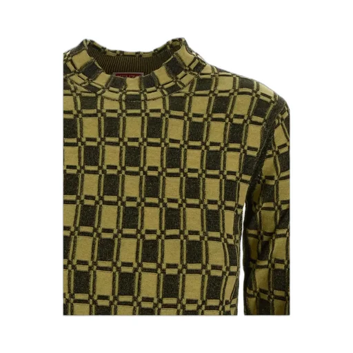 Vichy Jacquard Fitted Jumper
