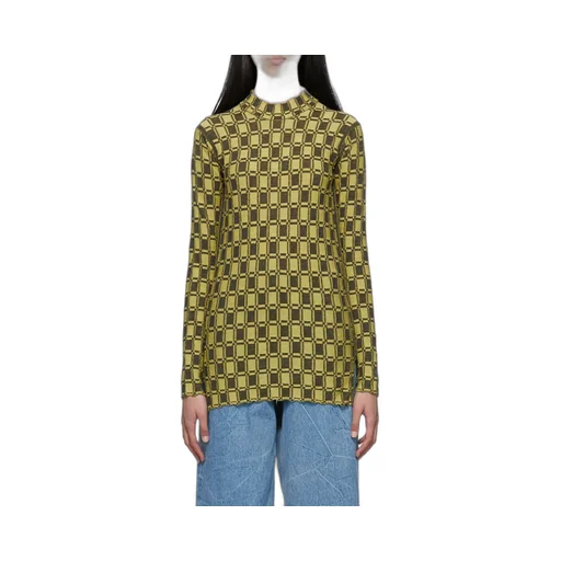 Vichy Jacquard Fitted Jumper