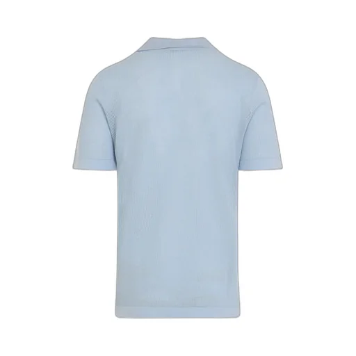 Short-Sleeved Straight-Hem Polo Shirt