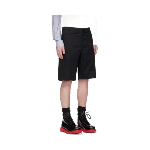 Logo Patch Knee-Length Cargo Shorts